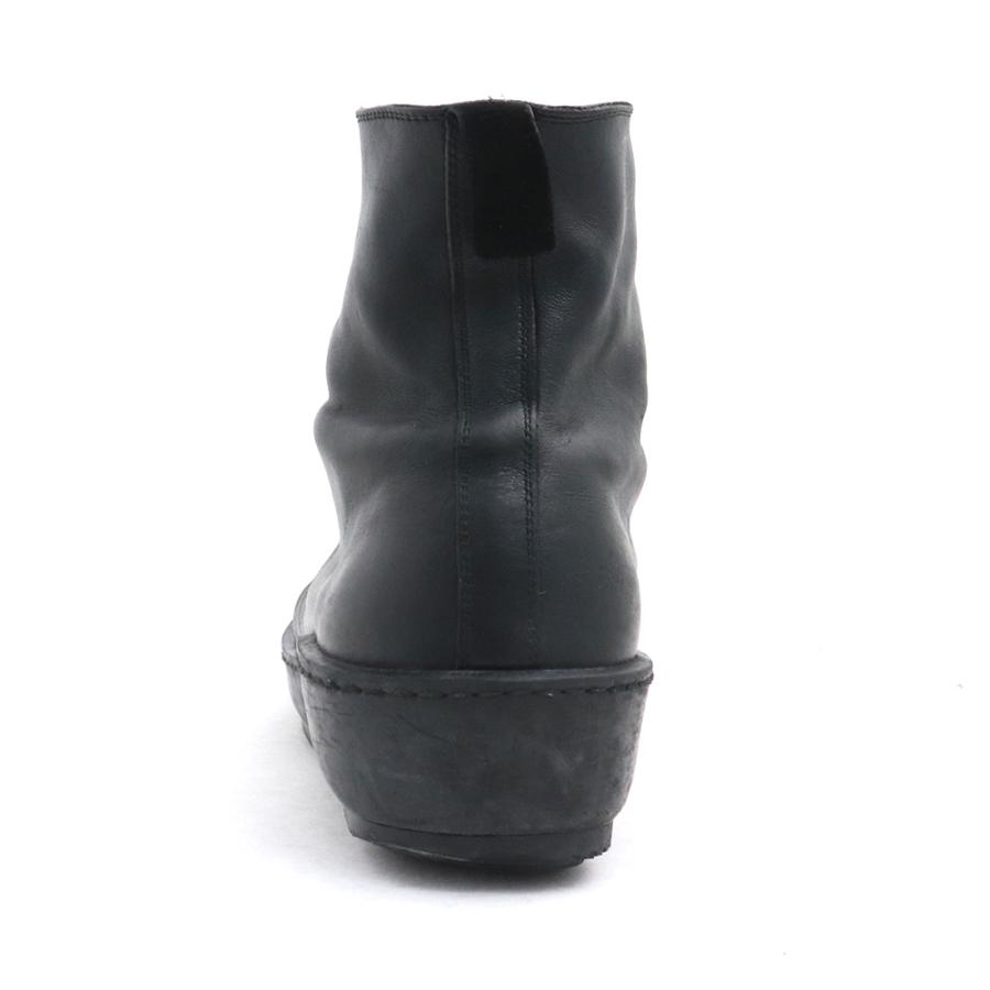 GUIDI FRONT ZIP SOLE RUBBER PLS ソフトホース ブラック 41 グイディ