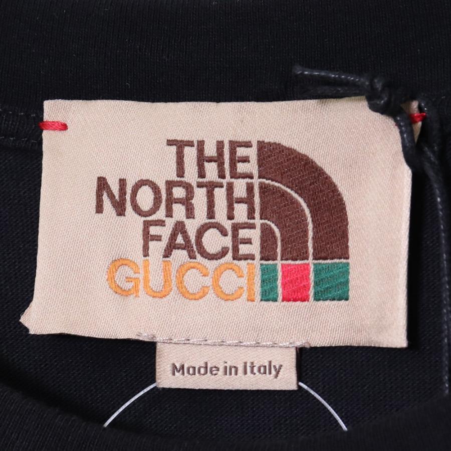 GUCCI × THE NORTH FACE ロゴオーバーサイズTシャツ XSサイズ ブラック  