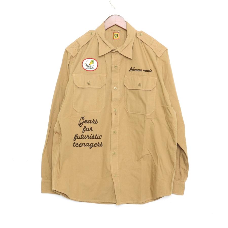 HUMAN MADE BOYSCOUT SHIRT XLサイズ ベージュ ヒューマンメイド 