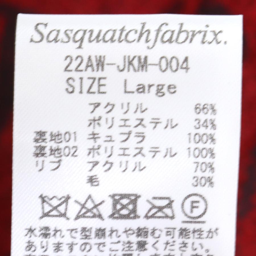 未使用 SASQUATCHFABRIX. ドリズラージャケット Lサイズ レッド 22AW 