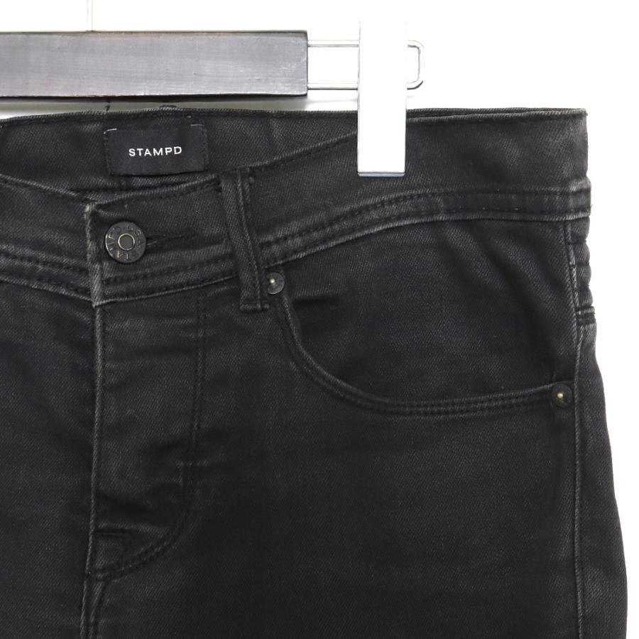 STAMPD スリムバイカーデニムパンツ ブラック サイズ28 スタンプド 