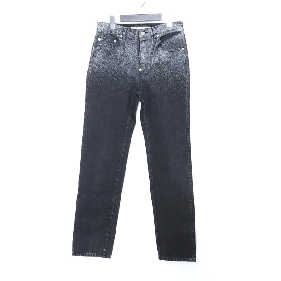 JOHN LAWRENCE SULLIVAN GRADATION FLOC PRINTED DENIM 5POCKET 