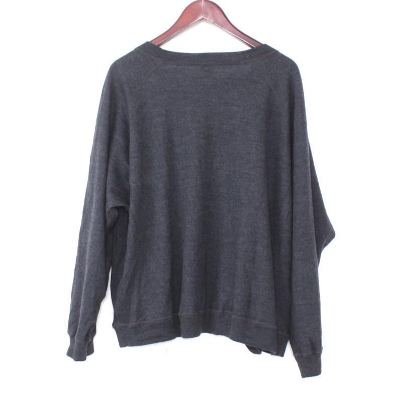 未使用 ゴールド 東洋エンタープライズ GOLD 21AW WASHABLE WOOL RAGLAN L/S TEE ロンT ブラック S /U /R｜graiz｜02