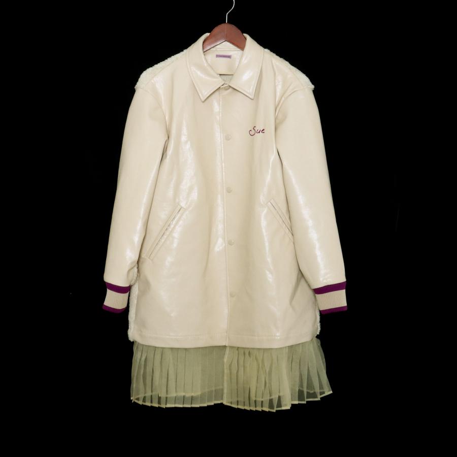 定価57200円 SUEUNDERCOVER レザーカバーオール ベージュ サイズ1