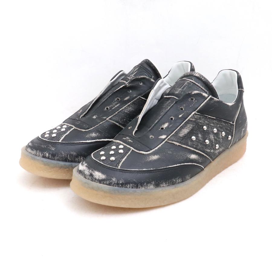 未使用 26cm MM6 MAISON MARGIELA LEATHER LOW-TOP SNEAKERS サイズ41 