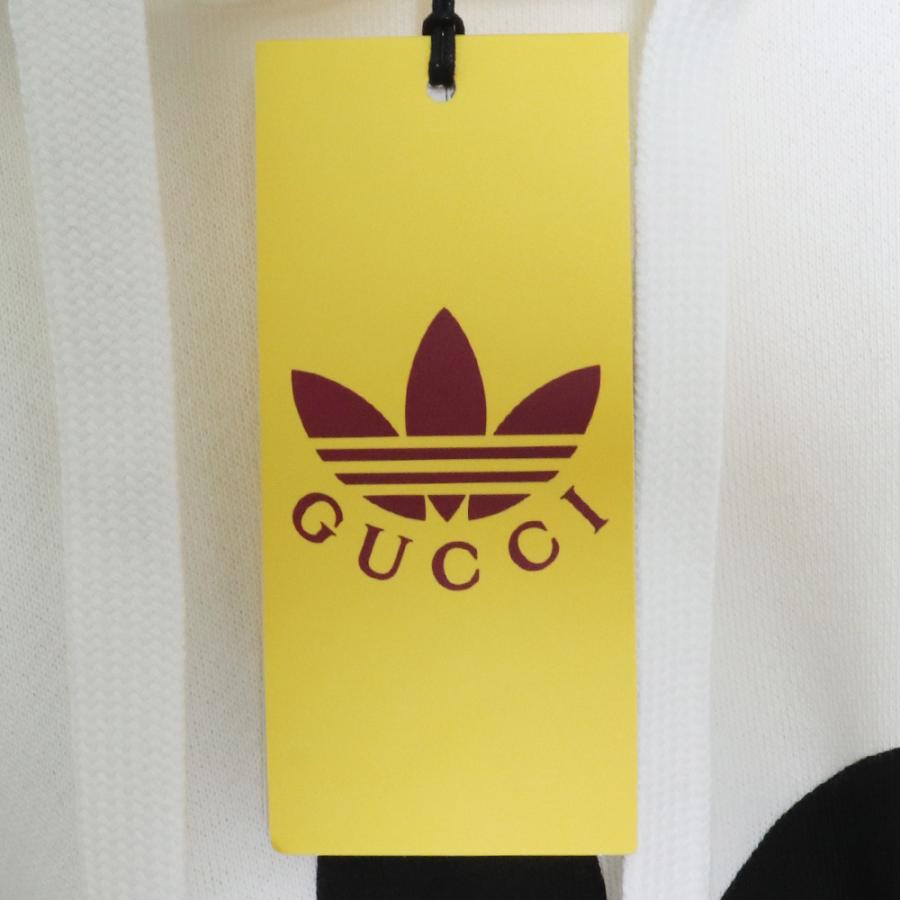 未使用 GUCCI × ADIDAS 22AW プルオーバーパーカー Mサイズ ホワイト  