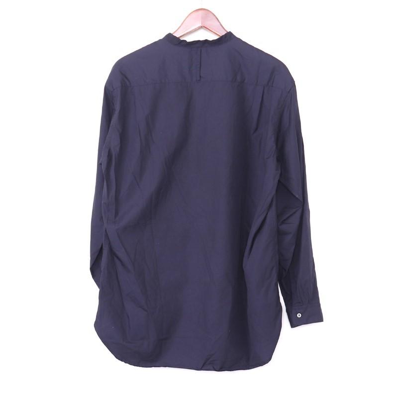 GRAPHPAPER 20SS/Broad Band Collar Shirt サイズ2 ネイビー GM201 