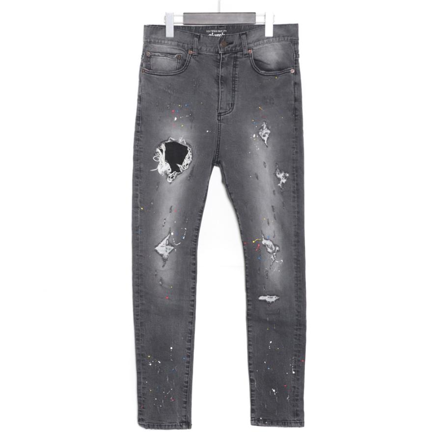 GLAMB Zack skinny denim pants サイズ1 ブラック GB0118/P12 グラム 