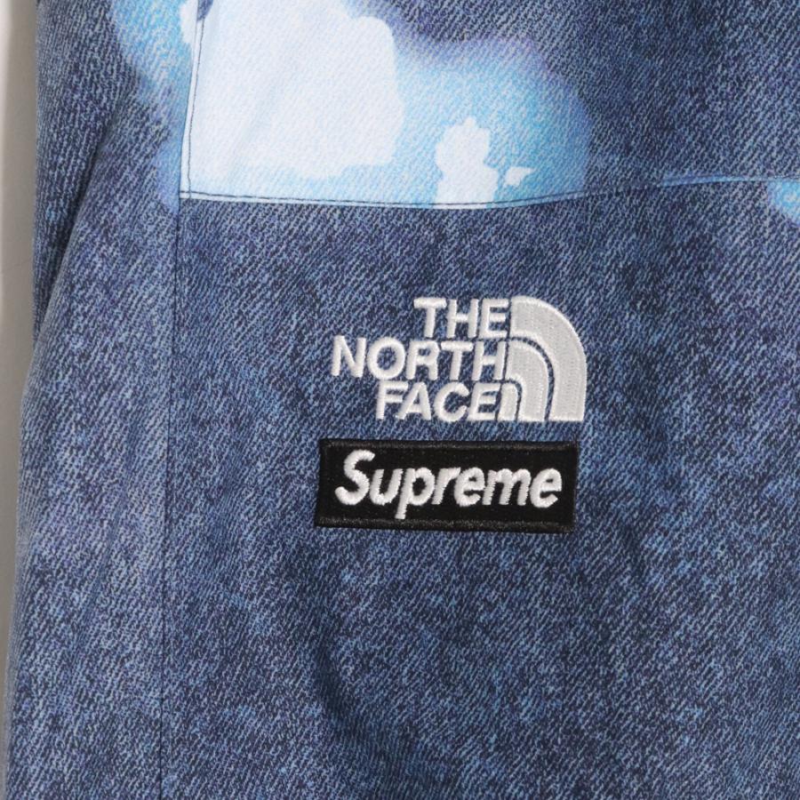 未使用 SUPREME × THE NORTH FACE 21AW Bleached Denim Print Mountain