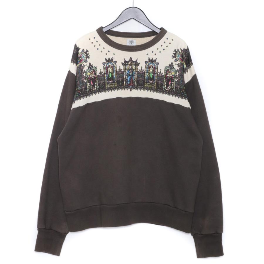 SAINT MICHAEL 21SS SGLASS CREW SWEAT SHIRT XLサイズ