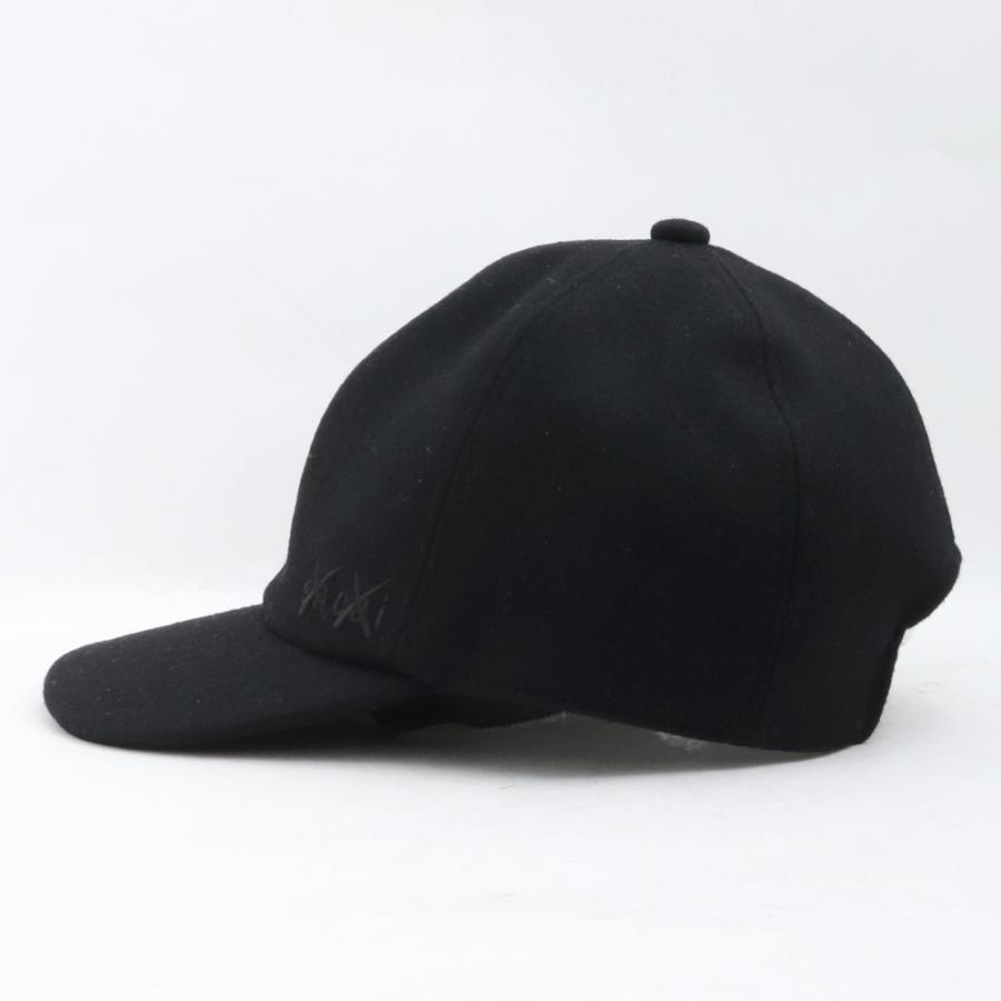 SACAI × KAWS Melton cap サイズ3 ブラック 21-0289S サカイ カウズ