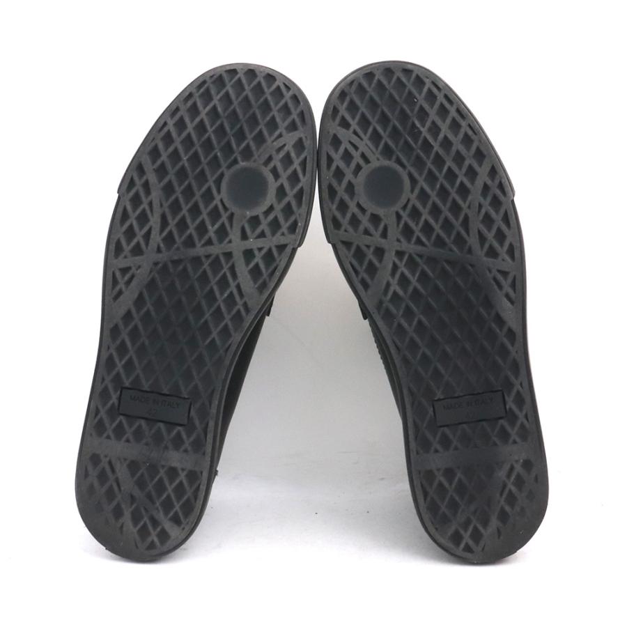 27cm相当 GIUSEPPE ZANOTTI スタッズ ローファー サイズ42 ブラック