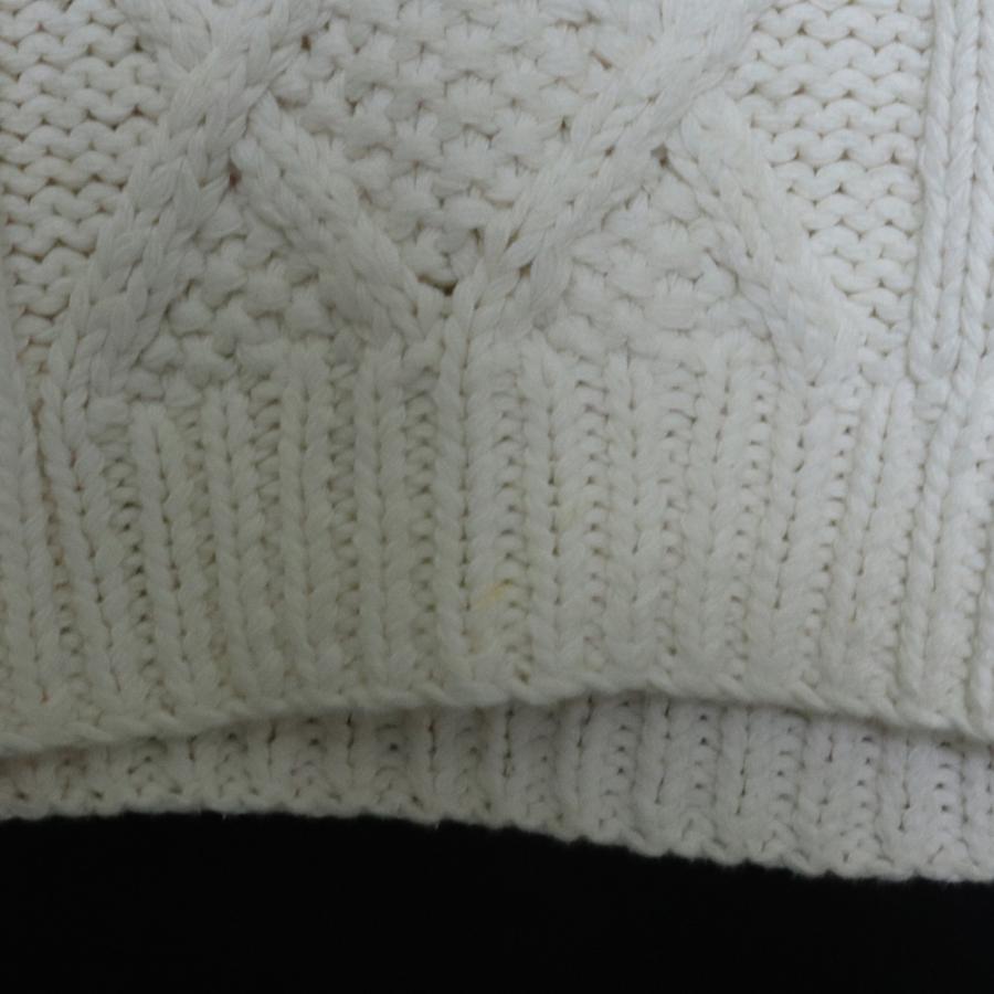 RON HERMAN アラン編みコットンクルーネックニット Mサイズ