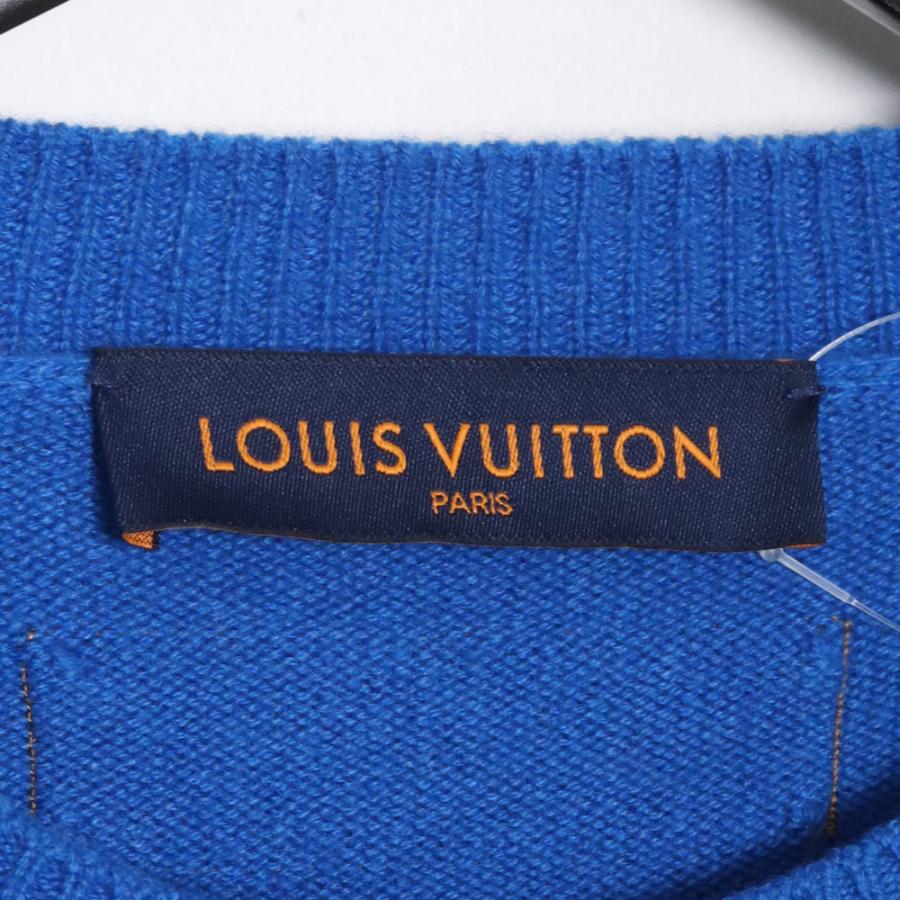 LOUIS VUITTON LVカフスカシミヤクルーネック インサイドアウトロゴ