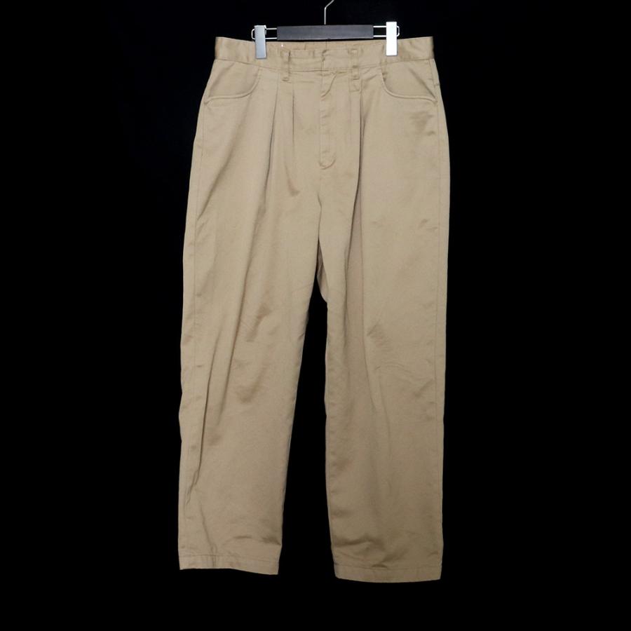 FARAH Two-tuck Wide Tapered Pants ベージュ サイズ32 FR0202-M4009
