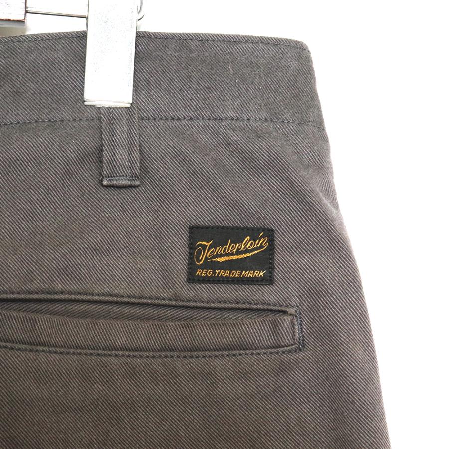 テンダーロイン TENDERLOIN TBDP DENIM SHORTS ワークチノショーツ グレー M ショートパンツ ハーフ