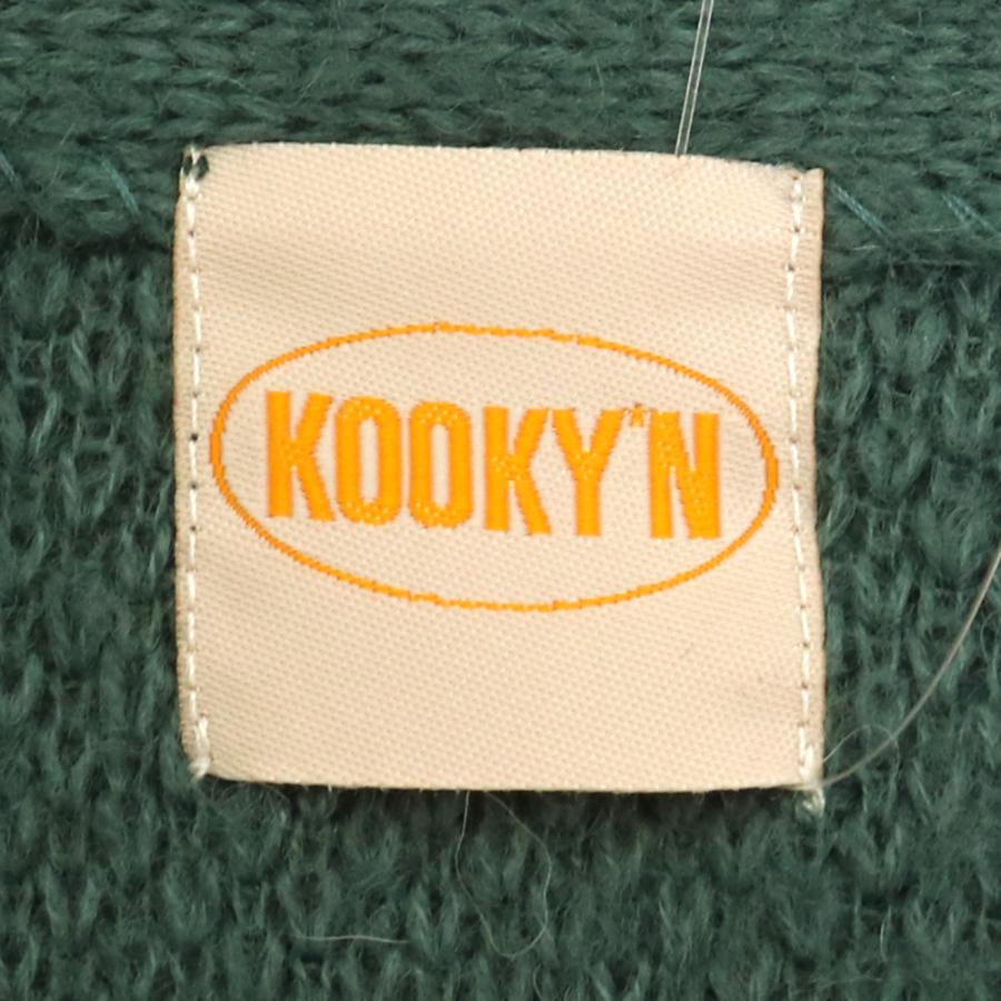 KOOKY'N アルパカ混カーディガン グリーン F 2201036 クーキー KOOKY'N アルパカ混カーディガン グリーン F 2201036 クーキー