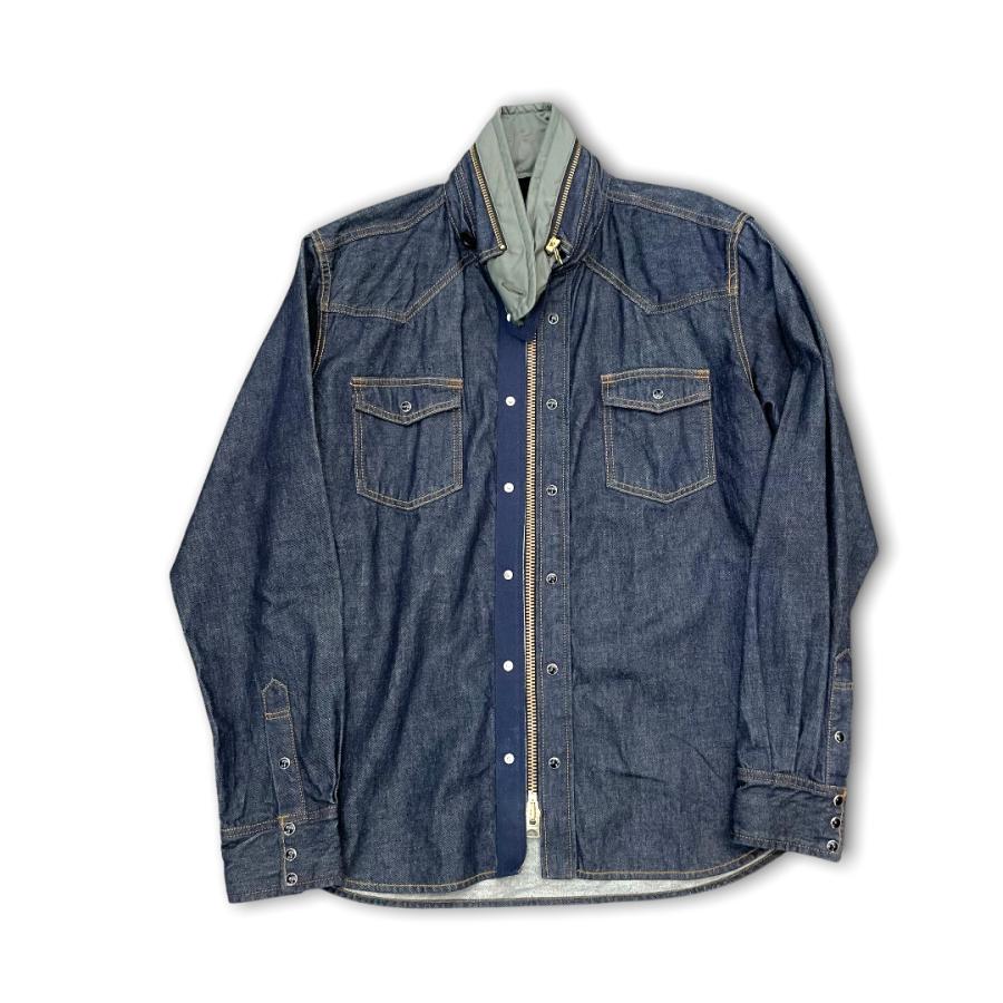 SACAI 20SS DENIM SHIRT JACKET サイズ2 インディゴ サカイ ストレート 