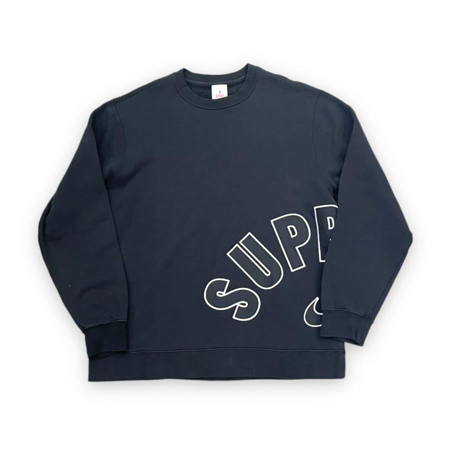 黒 M Supreme NIKE クルーネック スウェット シュプリーム ナイキ