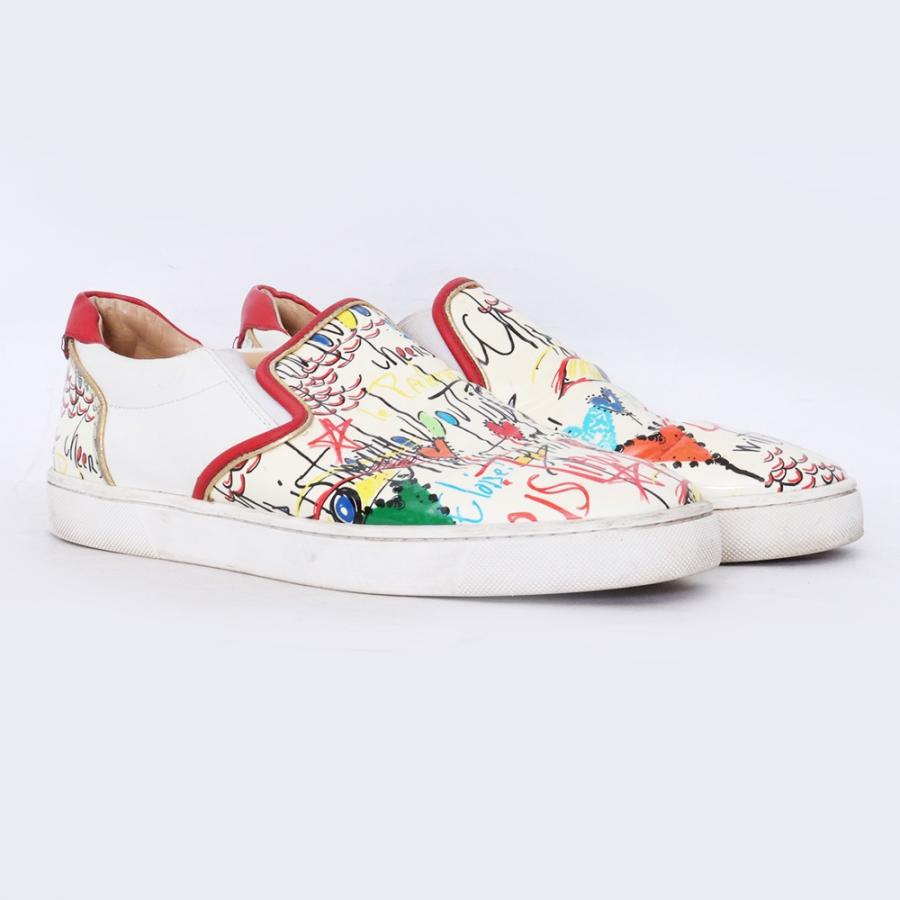 CHRISTIAN LOUBOUTIN グラフィックスリッポン スニーカー マルチ