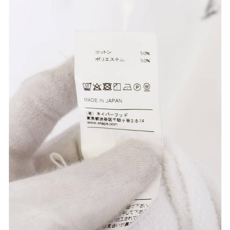 WTAPS 18AW クロスボーン刺繍パーカー X02 ホワイト ダブルタップス 