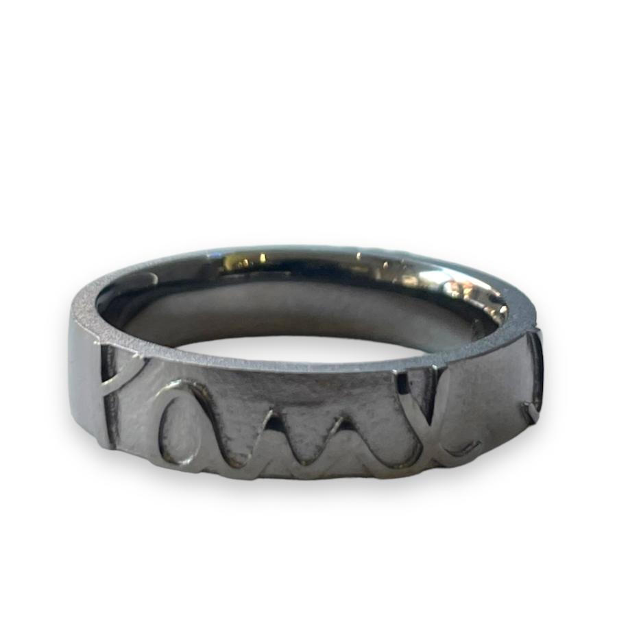 売れ筋介護用品も！ Paul Smith Carving Logo リング シルバー yes