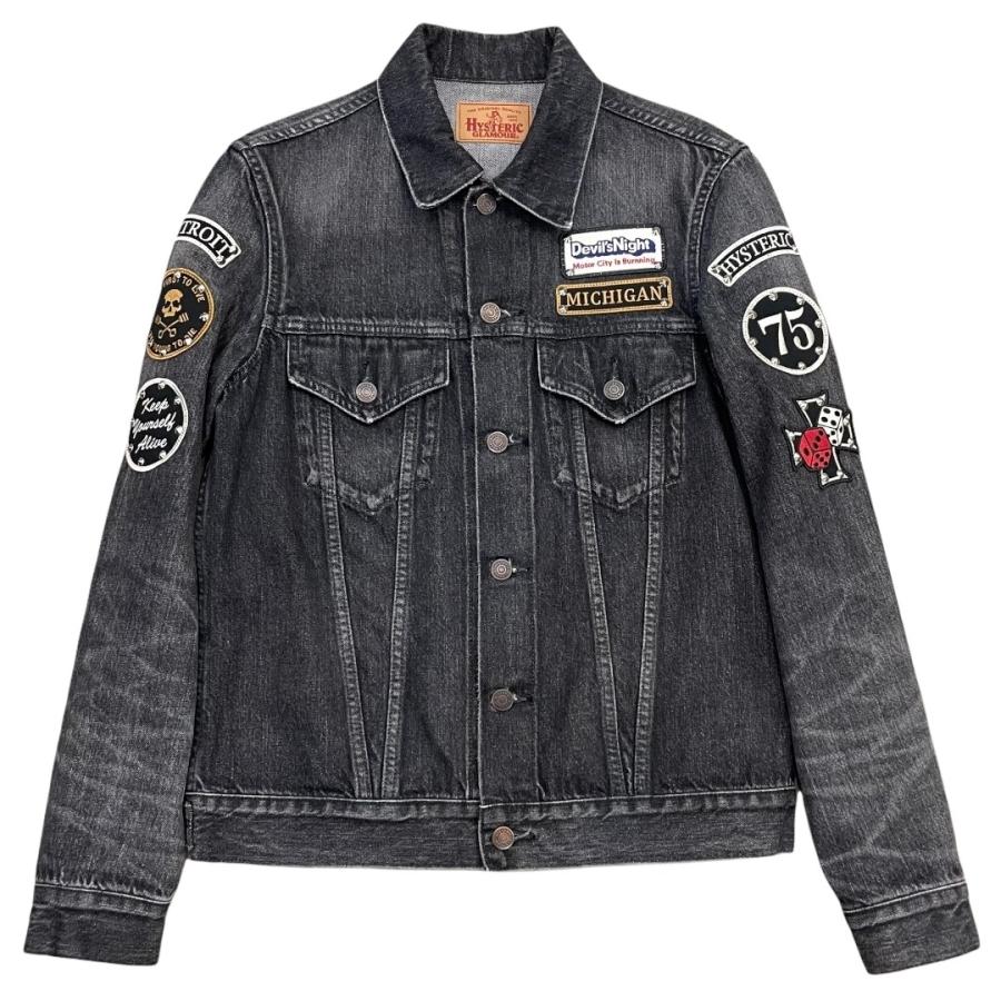 未使用 HYSTERIC GLAMOUR ブラックデニムジャケット Ｇジャン-