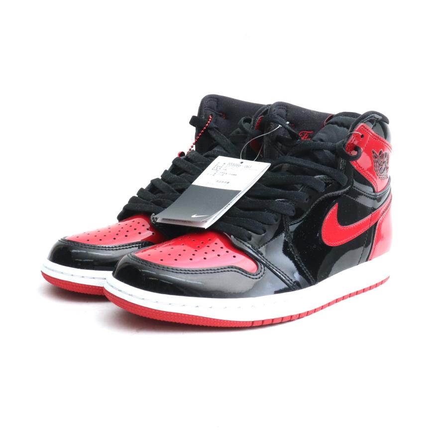 未使用 27cm NIKE AIR JORDAN 1 RETRO HIGH OG PATENT BRED 555088-063