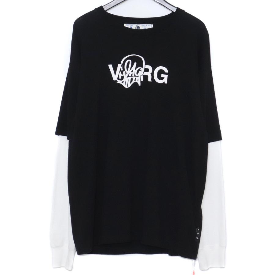 Off-White 長袖カットソー 黒 OFF-WHITE 長袖カットソー Mサイズ ブラック