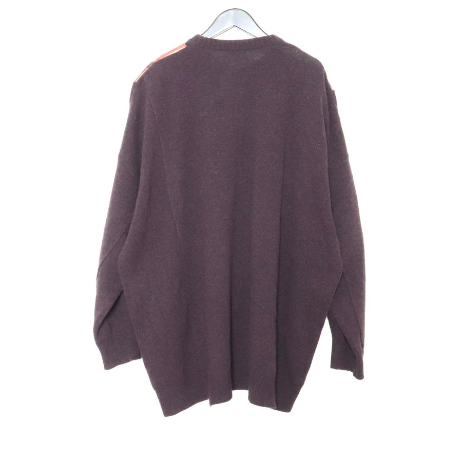 RAF SIMONS 19AW OVERSIZED SWEATER XSサイズ パープル ラフシモンズ 
