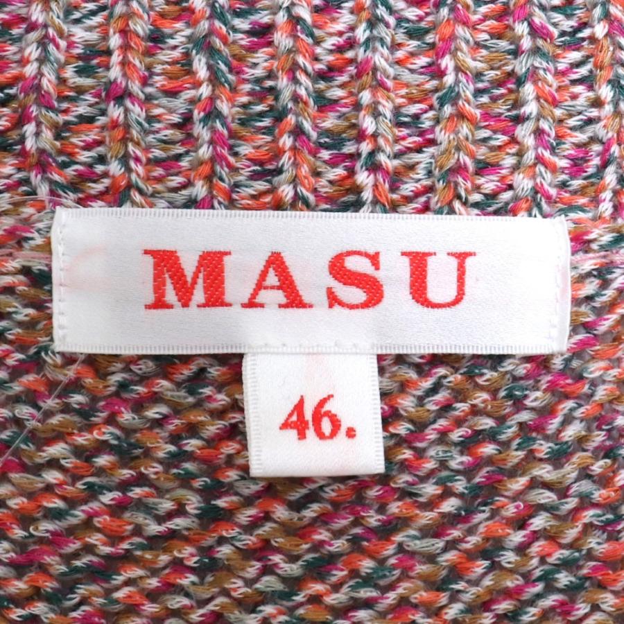 エムエーエスユー MASU 22SS MELANGE LOOSE CARDIGAN ピンク サイズ46