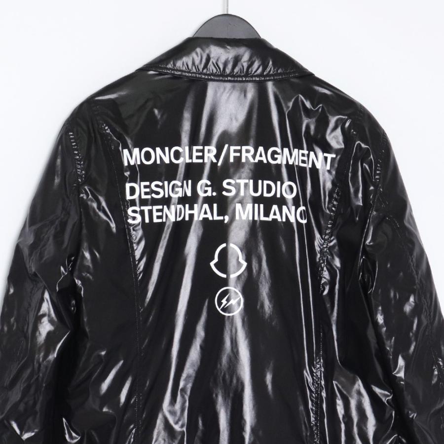 MONCLER GENUIS 7 FRAGMENT × LEWIS LEATHER SERG サイズ2 ブラック モンクレール フラグメント ルイスレザー ナイロンダブルライダースジャケット｜graiz｜05