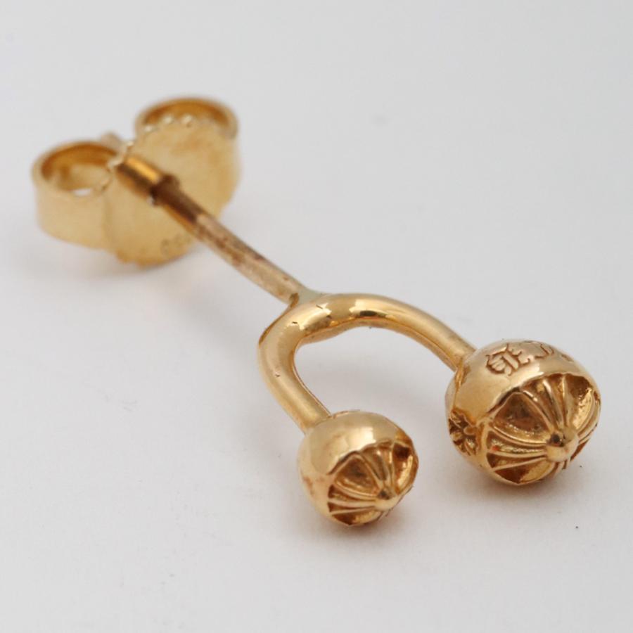 CHROME HEARTS DBL STUD CRS BALL MINI 22K ゴールド クロムハーツ