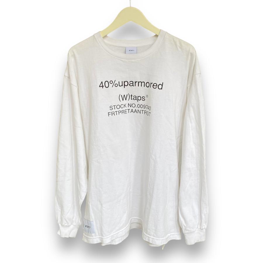 WTAPS 22SS 40PCT UPARMORED L/S TEE サイズ 01 ホワイト 221ATDT