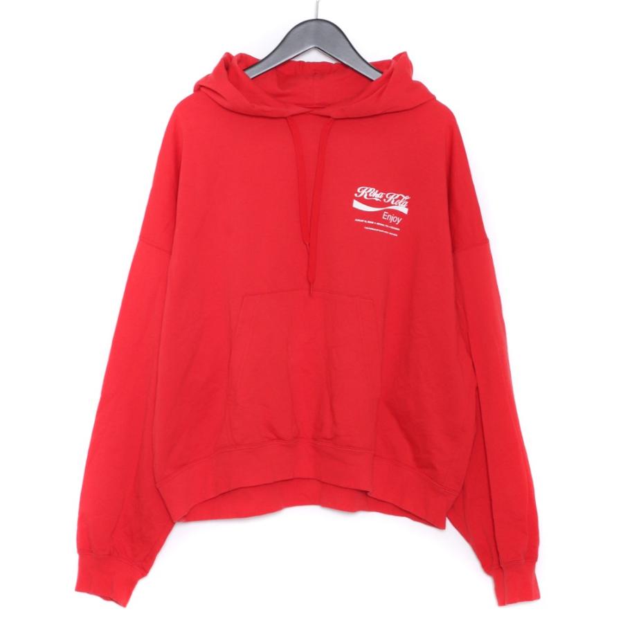 NEON SIGN 19SS KOKAKOLA HOODIE サイズ46 レッド No.1055 ネオン 