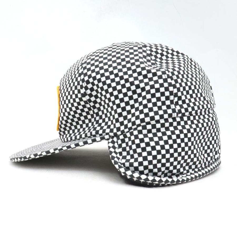 SUPREME 19AW EARFLAP 6 PANEL CAP キャップ ホワイト × ブラック