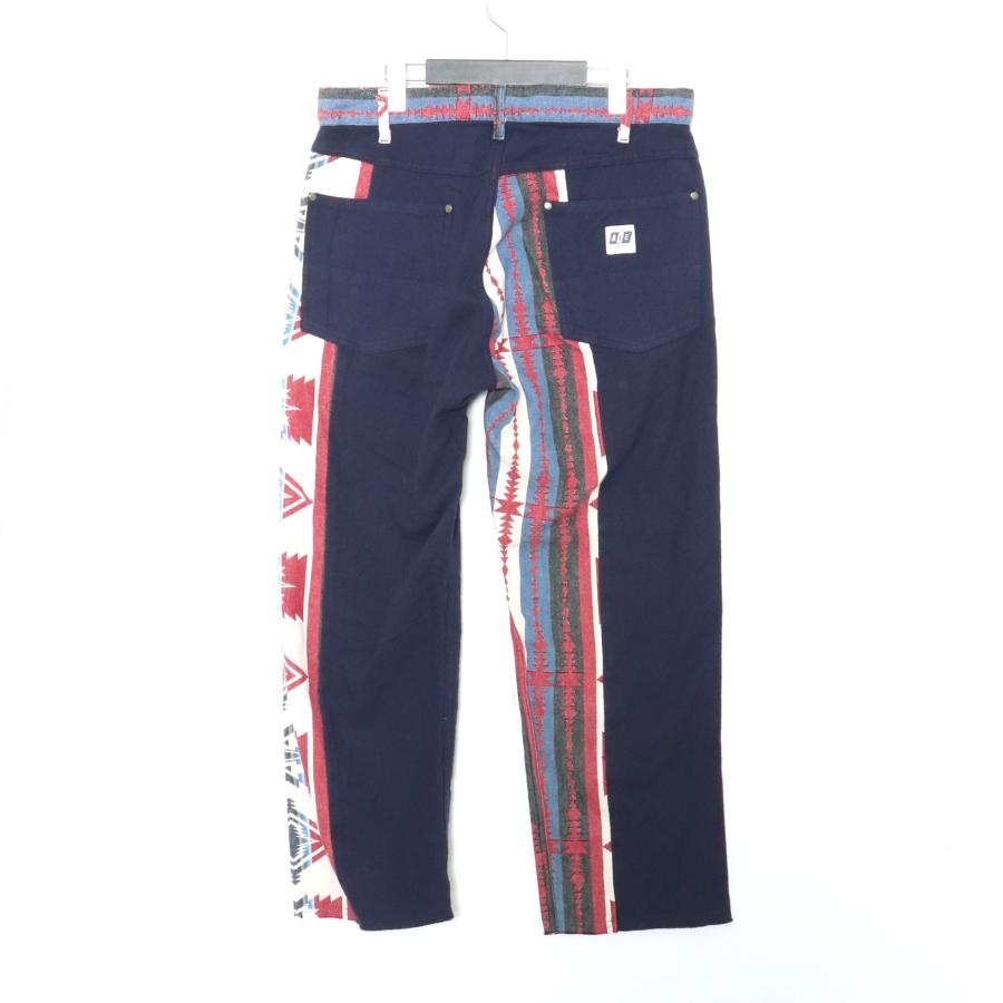 未使用 AIE NEW YORK ネイティブ柄ストレートパンツ マルチカラー 
