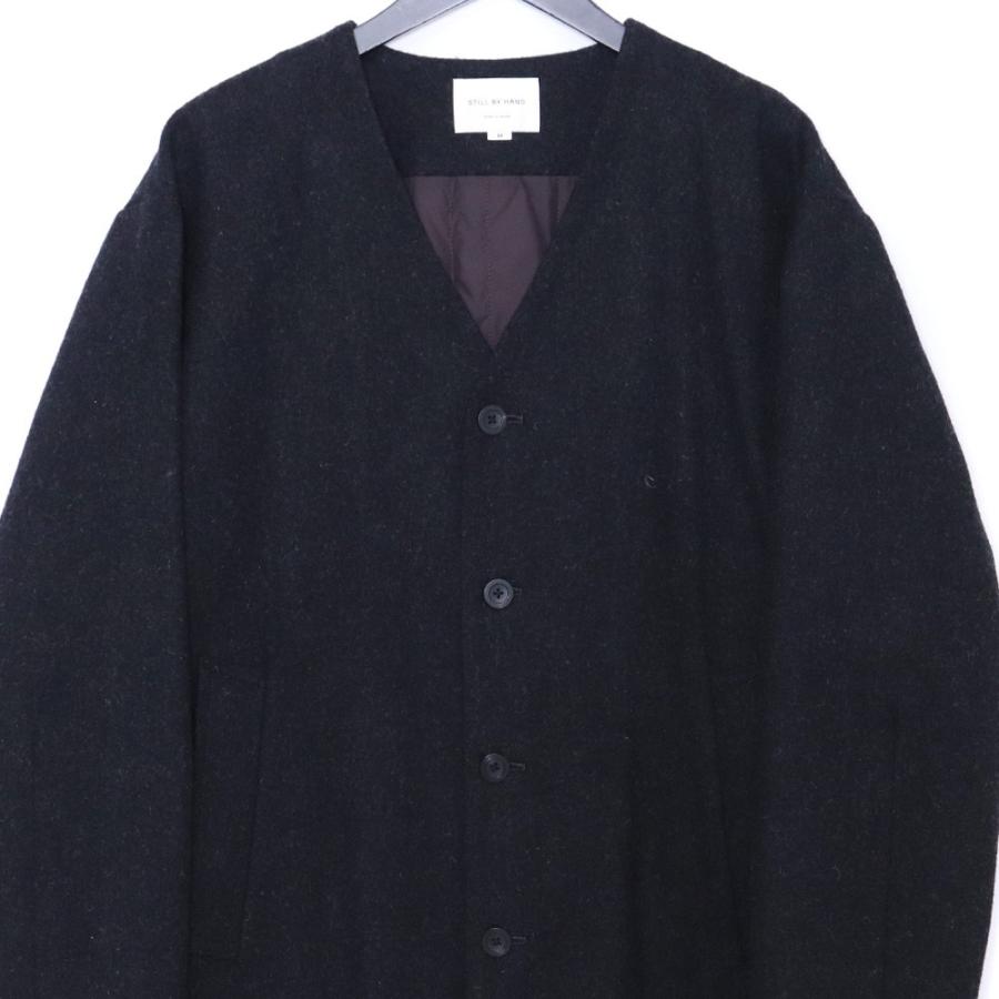 STILL BY HAND シンサレート中綿 カーディガン ブルゾン サイズ50