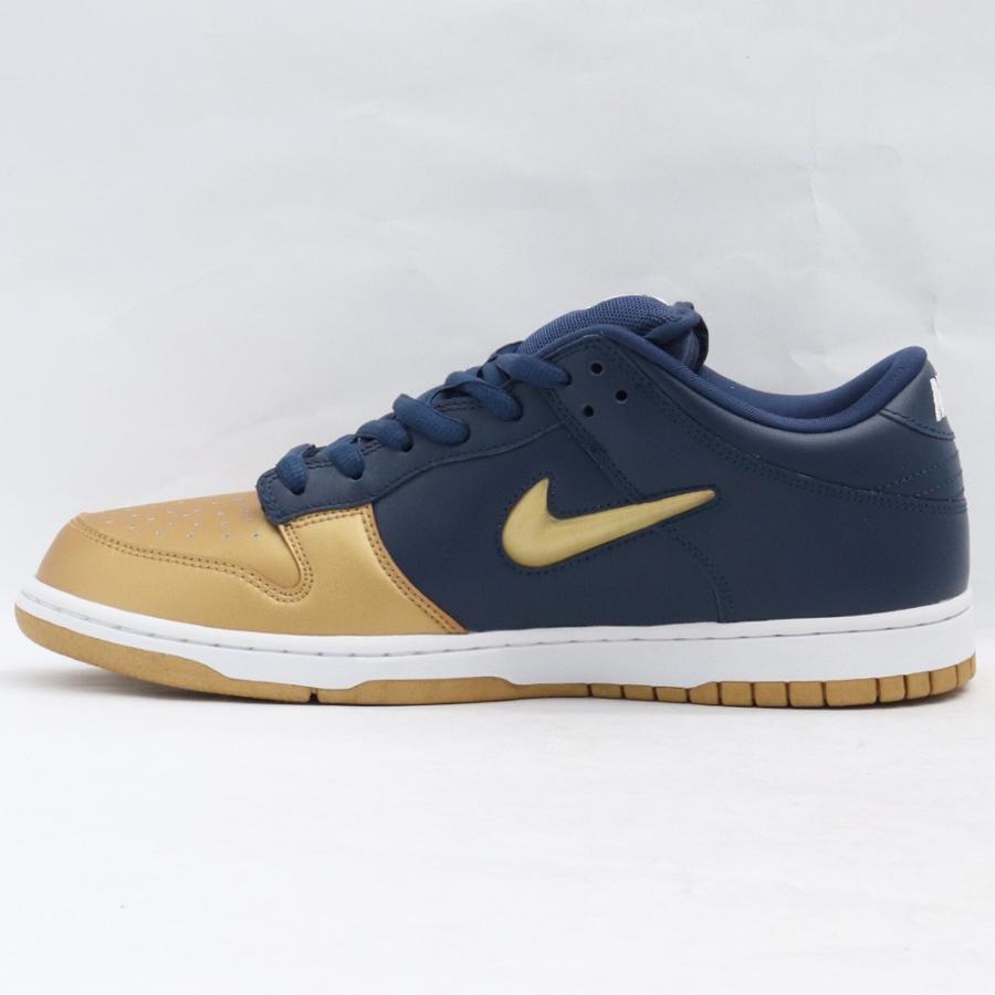 未使用 28.5cm NIKE SB × SUPREME Dunk Low OG QS Metallic Gold/Navy