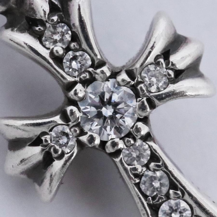 CHROME HEARTS CHクロスベビーファットチャーム withパヴェ