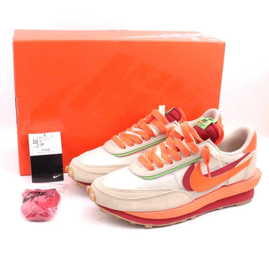 28cm NIKE × SACAI CLOT LD Waffle Orange Blaze DH1347-100 ナイキ