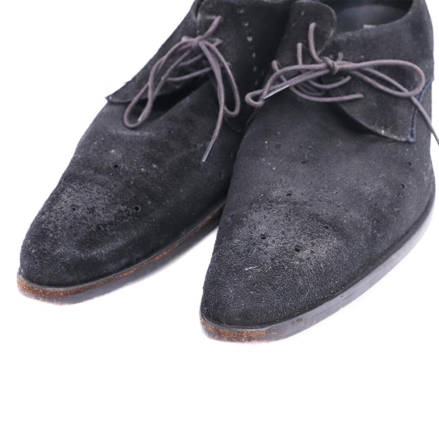 未使用、HIROMU TAKAHARAの靴 HIROMU TAKAHARA レザーシューズ サイズ41 1/2 ブラック ヒロム