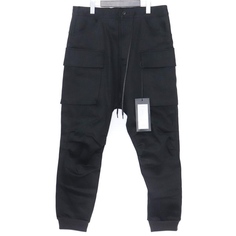 未使用 THE VIRIDI-ANNE BLACK DENIM CARGO PANTS サイズ3 ブラック VI 