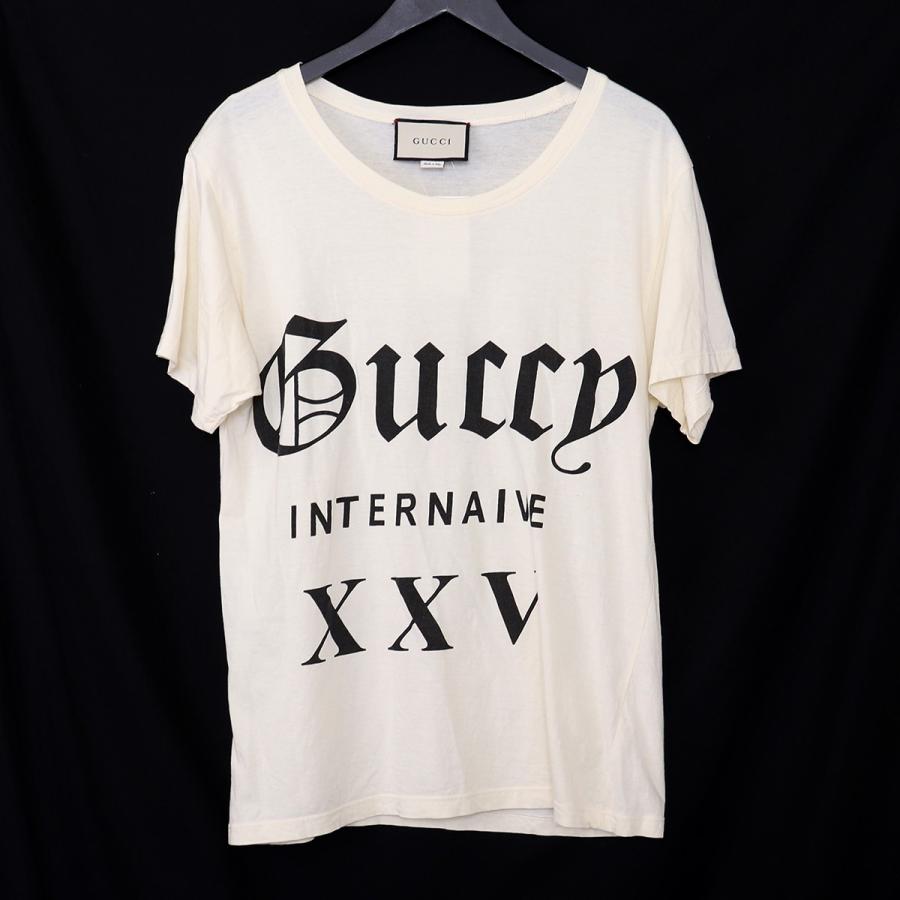 GUCCI INTERNAIVE XXV TEE Sサイズ アイボリー 492347-X3P07 グッチ