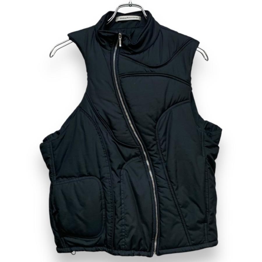 MAINLINE:RUS/FR.CA/DE 22AW Farhan vest 変形ジップ ベスト Lサイズ 