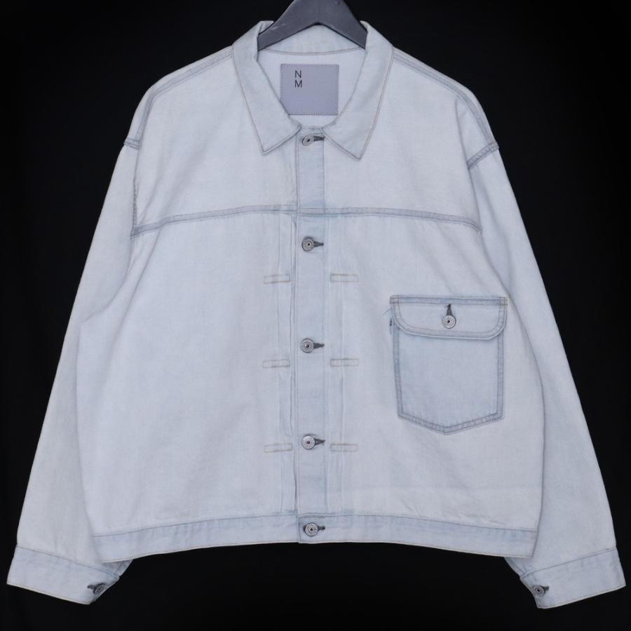 NEW MANUAL #023 LV T-BACK DENIM JACKET BLEACH Fサイズ インディゴ