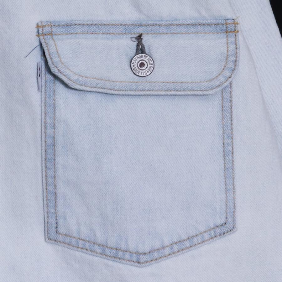 NEW MANUAL #023 LV T-BACK DENIM JACKET BLEACH Fサイズ インディゴ