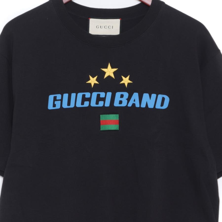 GUCCI グッチバンドTシャツ Mサイズ ブラック 565806-XJB2W-1142 