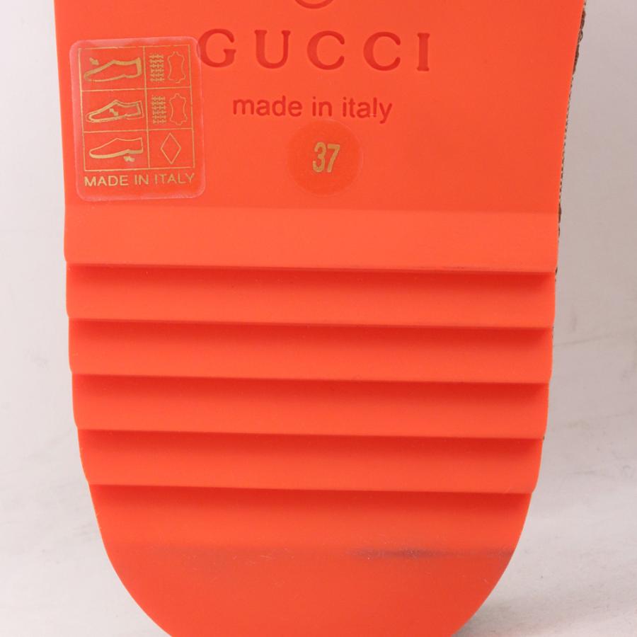 極美品　グッチ　ノースフェイス　GGキャンバス　スライドサンダル　約24cm 未使用 24cm GUCCI × THE NORTH FACE GG柄キャンバススライド
