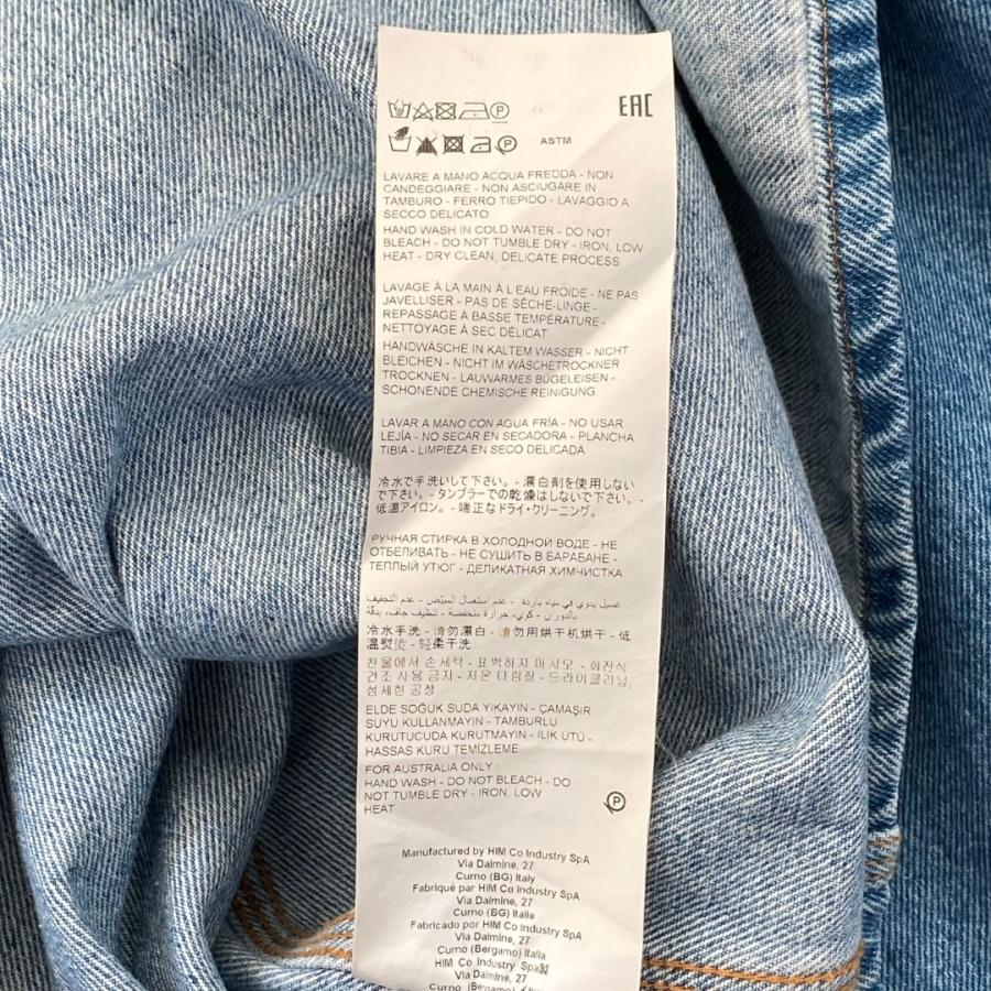 HED MAYNER 24SS BLUE INDIGO FADED HEAVY DENIM OVER SHIRT